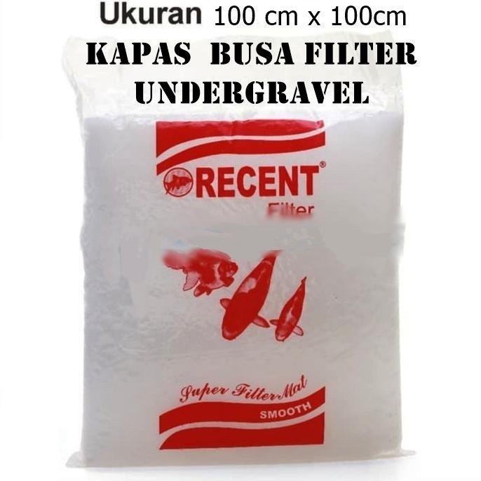 Busa Kapas Filter 1m X1m Saringan Filter Air Kolam Ikan Koi - Aquarium Ikan Hias