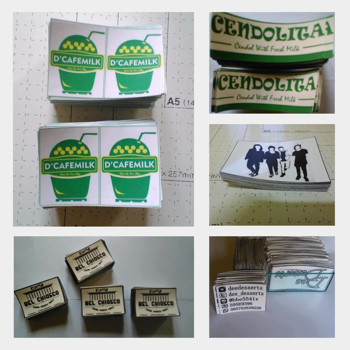 

Cetak Stiker Vinyl Laminasi Cold (dingin) Glossy tebal A3+
