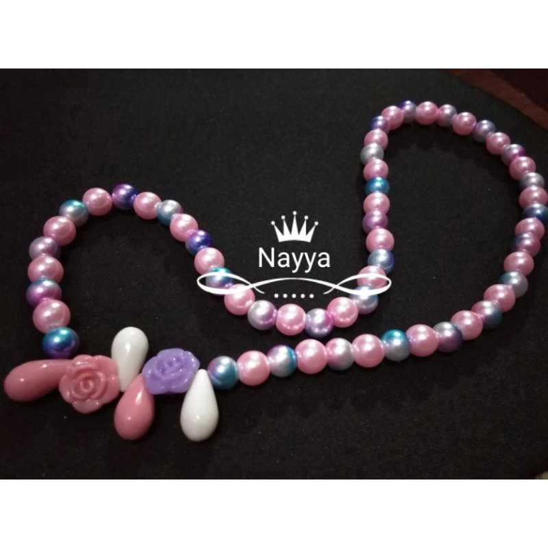 edisi terbatas kalung imitasi mutiara sintetis anak perempuan