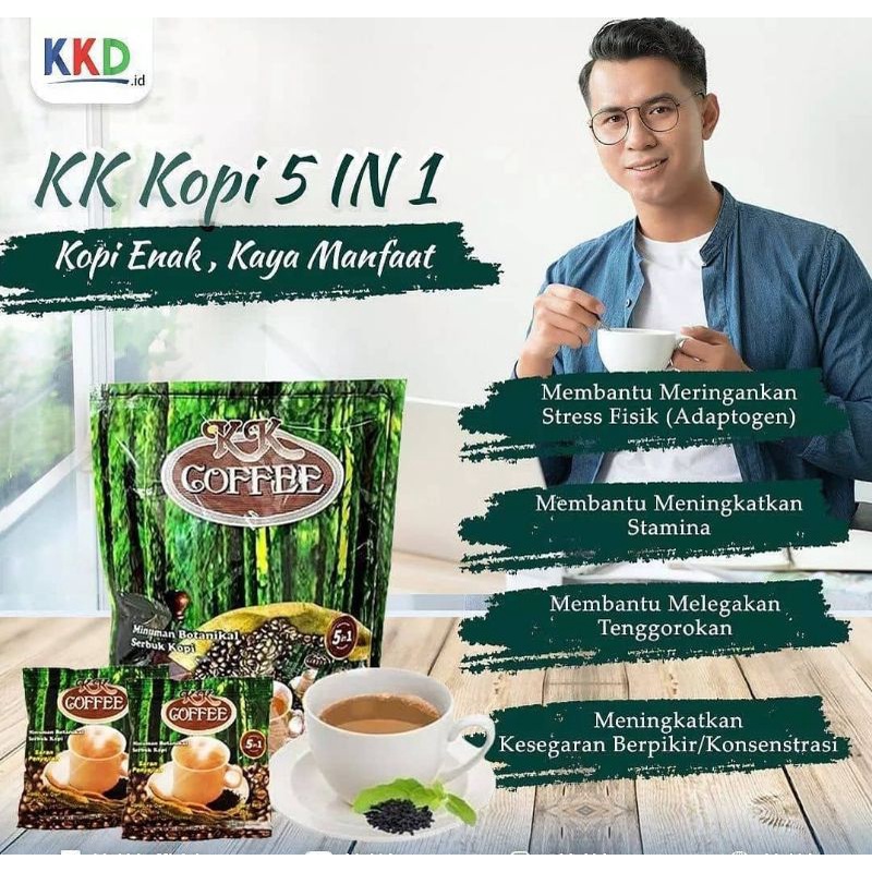 

Kopi 5in1 Original isi 10 sachet [Coffee] - plus Habbatussauda/ tongkat ali