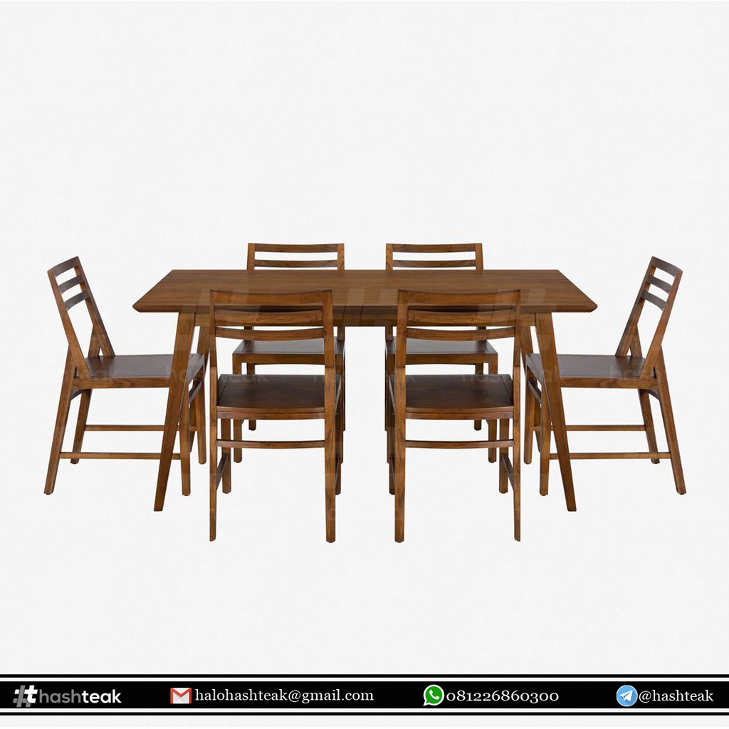 FURNITURE DINING SET MEJA MAKAN JATI JEPARA Shopee Indonesia