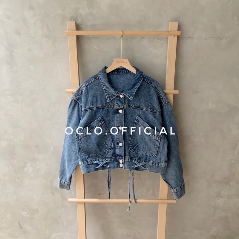 Aviera Jacket jeans Ori by Oclo official ( Ready langsung kirim dari store)