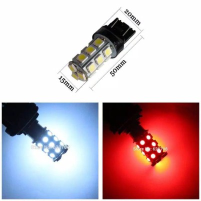 Lampu Rem Led stoplamp T20 Kaki tancap Kawat 4 13mata - bayar ditempat