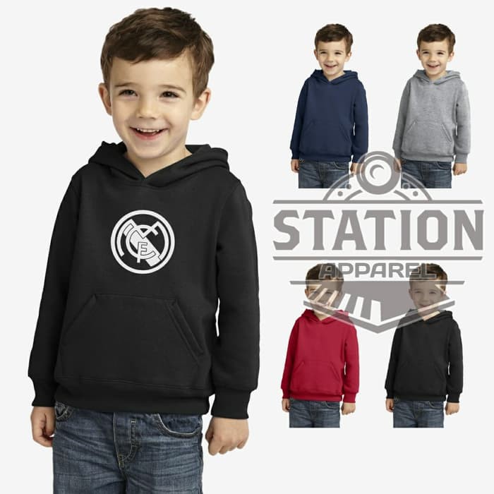 Jaket Sweater Hoodie Bola Anak Anak Real Madrid by Station Apparel