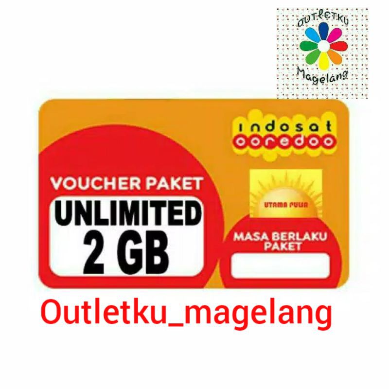 VOUCHER INDOSAT 2 GB UNLIMITED