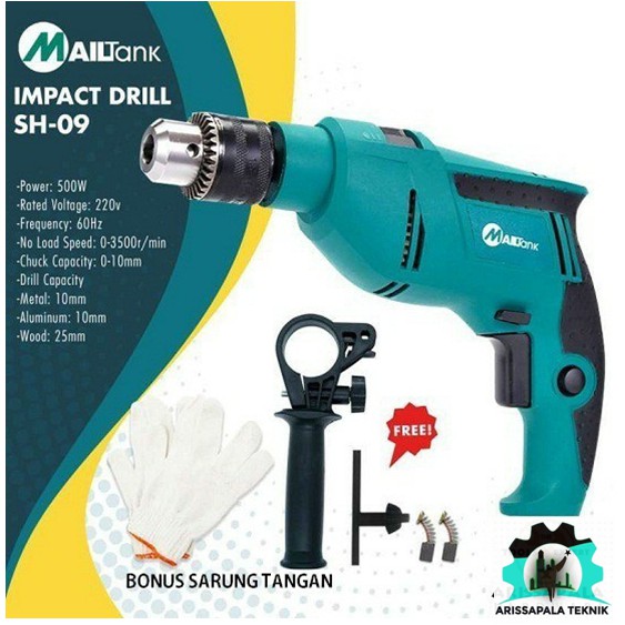 MESIN BOR TEMBOK BESI BETON KAYU MESIN BOR LISTRIK MURAH IMPACT DRILL MAILTANK SH09