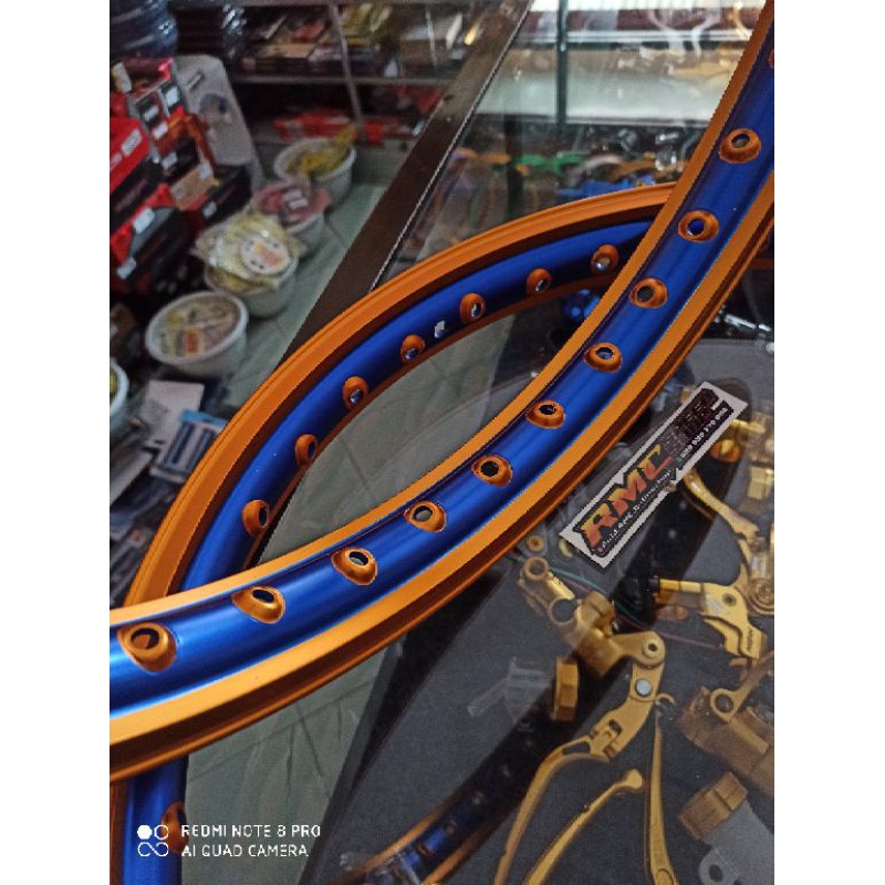 Velg Dft thailand twotone gold blue