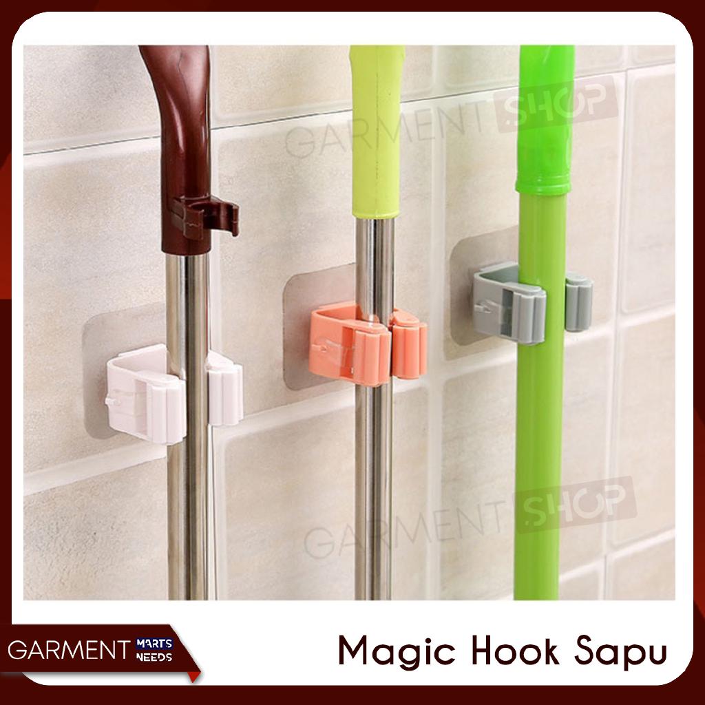 Gantungan Tempel  Kaca  Dinding  Keramik Mebel Magic Hook 