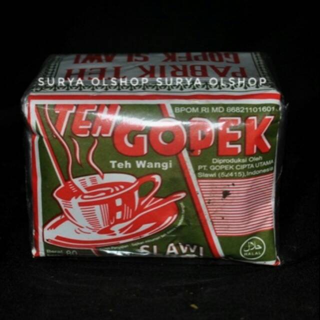 

Teh cap Gopek Hijau 80 Gram / Teh Tegal / Teh Melati