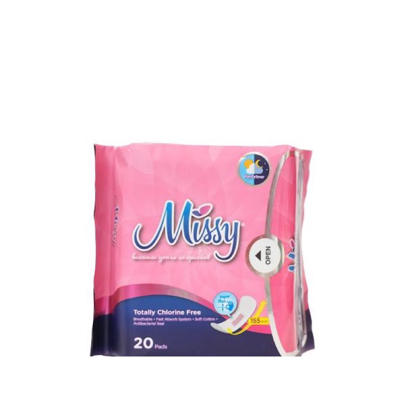 PROMO BELI 5 GRATIS MANICURE SET Missy Pembalut Kesehatan Mini Pantyliner Day Night Supernight