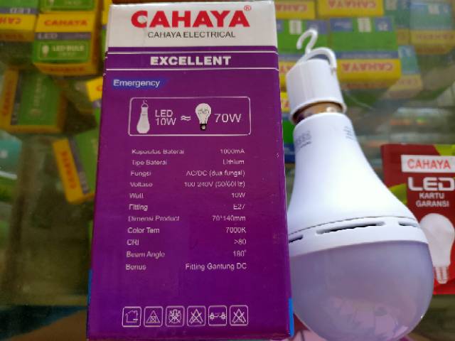 LAMPU EMERGENCY LED CAHAYA 10WATT