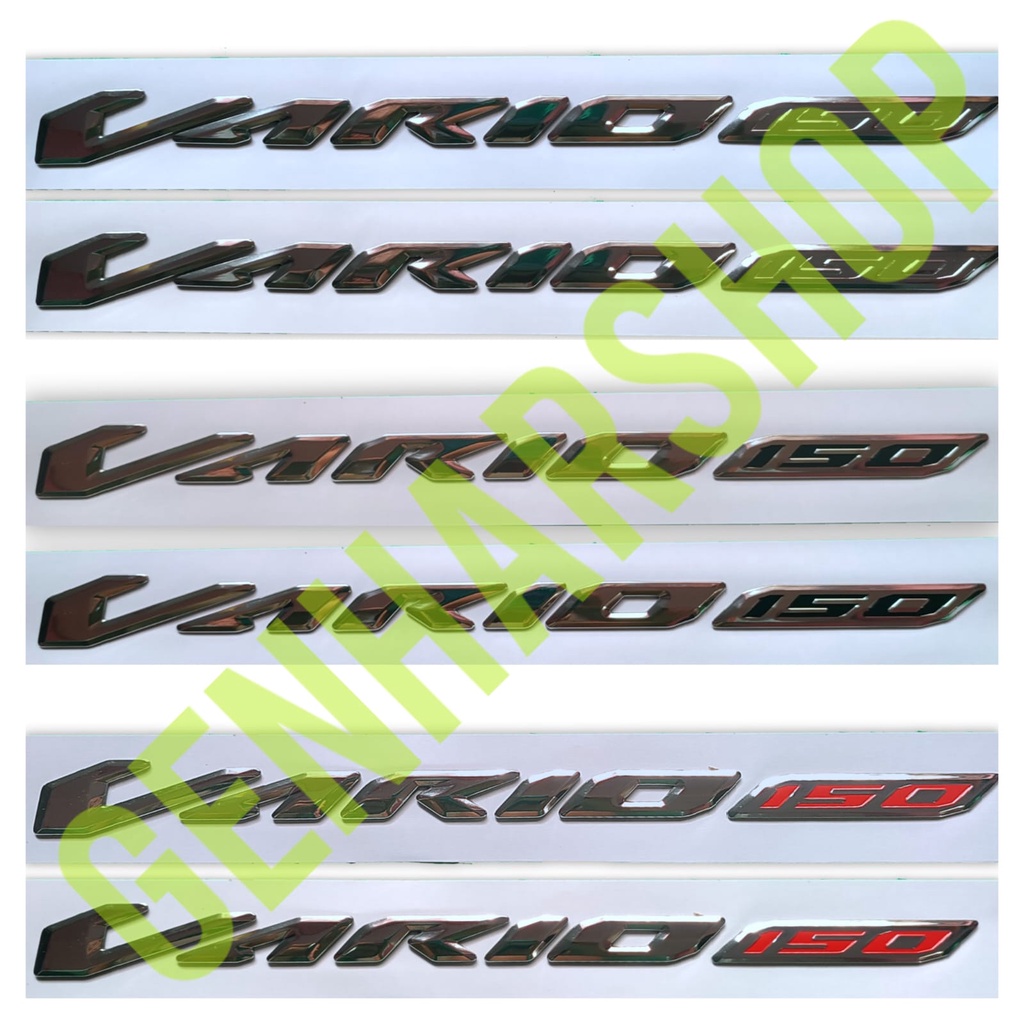 Emblem Vario 150 3D Original 1Set Isi 2pcs