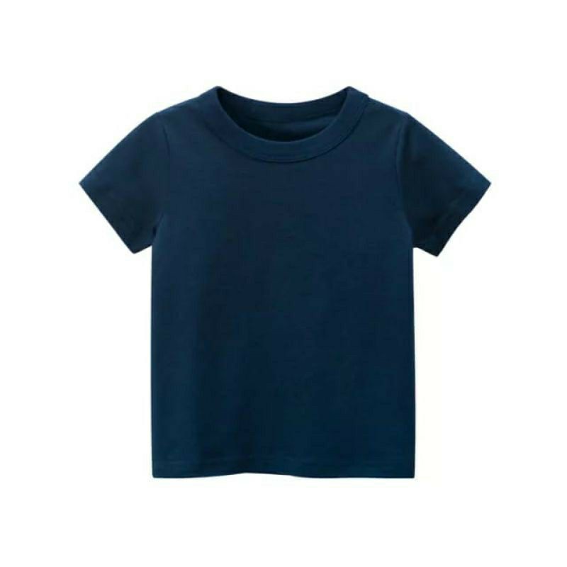 kaos polos anak cewek cowok 2-10th kaos oblong anak cowok cewek unisex katun combed