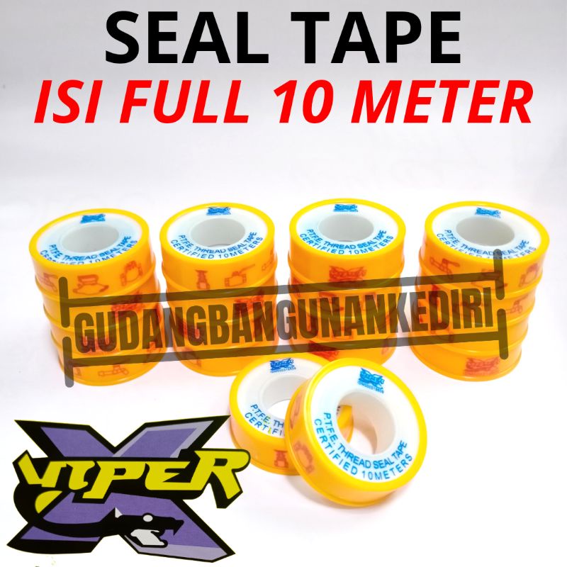 [VIPER] seal tape sealtape TBA VIPER siltep selotip isolatip solatip PTFE Kig full 10 meter