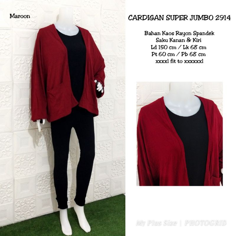 Cardigan Super Jumbo 2914,Ld 150 cm