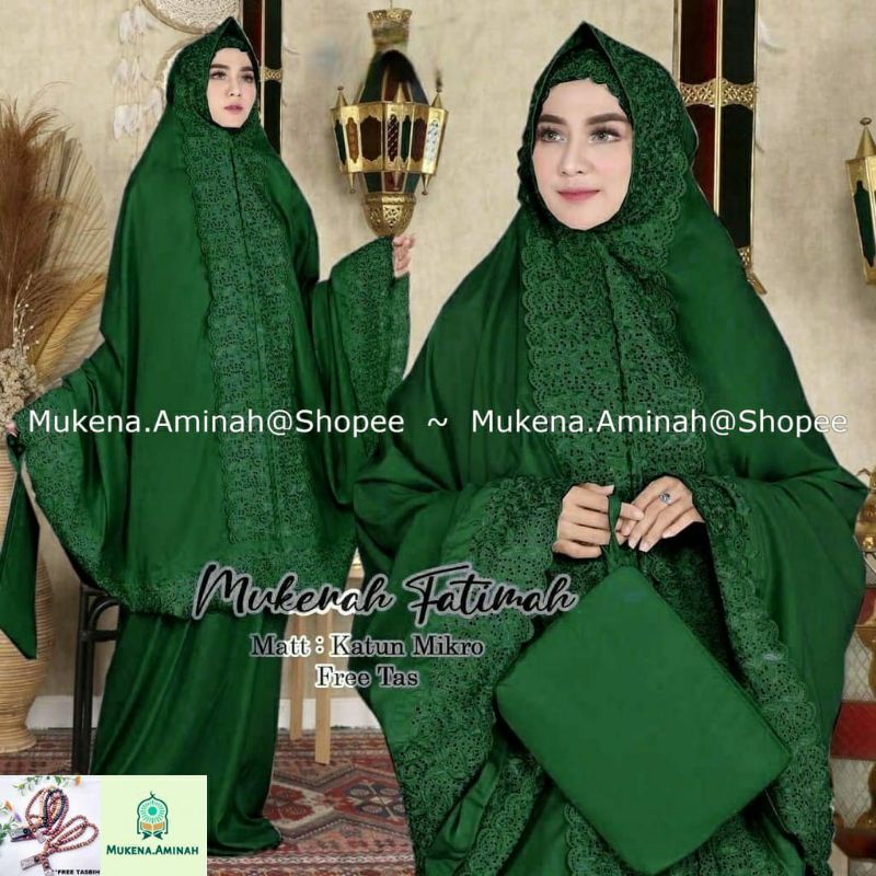 (BISA COD) MUKENA DEWASA FATIMAH KHADIJAH PREMIUM FREE TAS