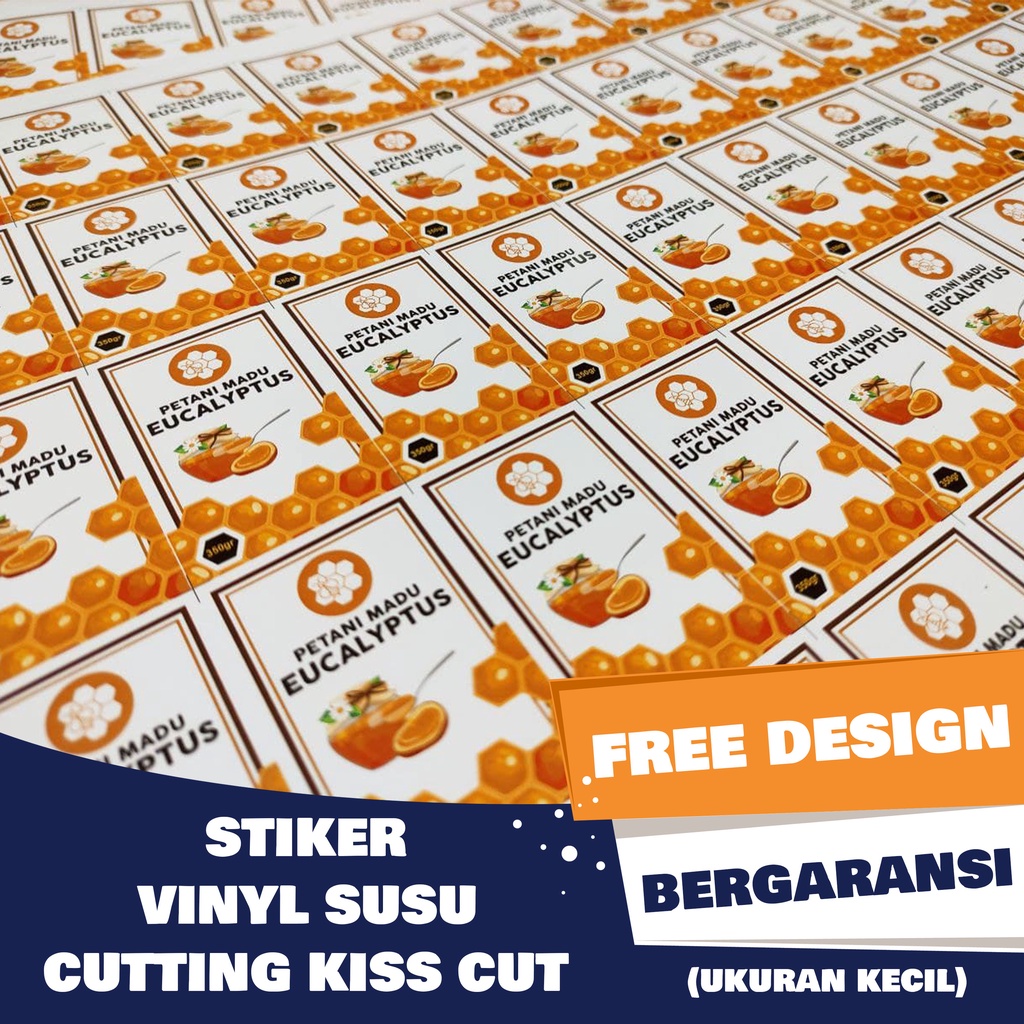 

Cetak Stiker Vinyl Susu Sticker Anti Air Label Produk Kemasan Nama Brand Logo Olshop Makanan Minuman Custom - Cutting Kiss Cut