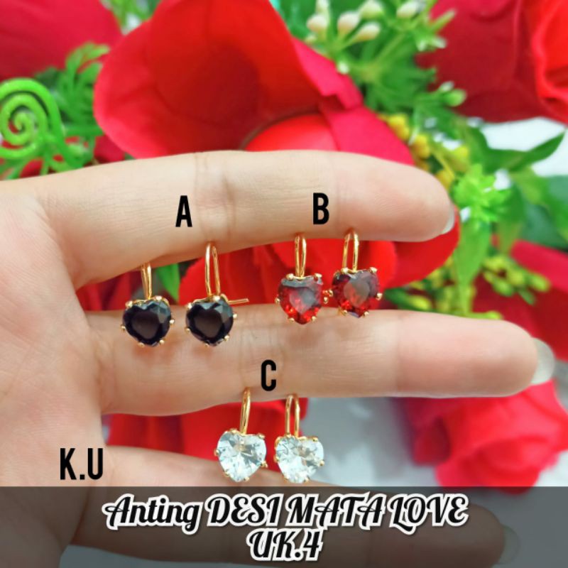 Fourfashion Anting Deasy Mata Love 4MM PD084