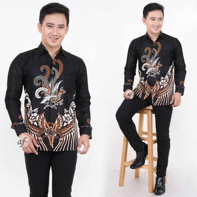 BATIK COUPLE KELUARGA sania ruffle ori ndoro jowi dnt motif KATE-Kemeja ayah
