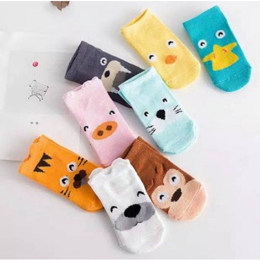 Kaos kaki anak bayi/kaus kaki bayi anti slip hewan lucu