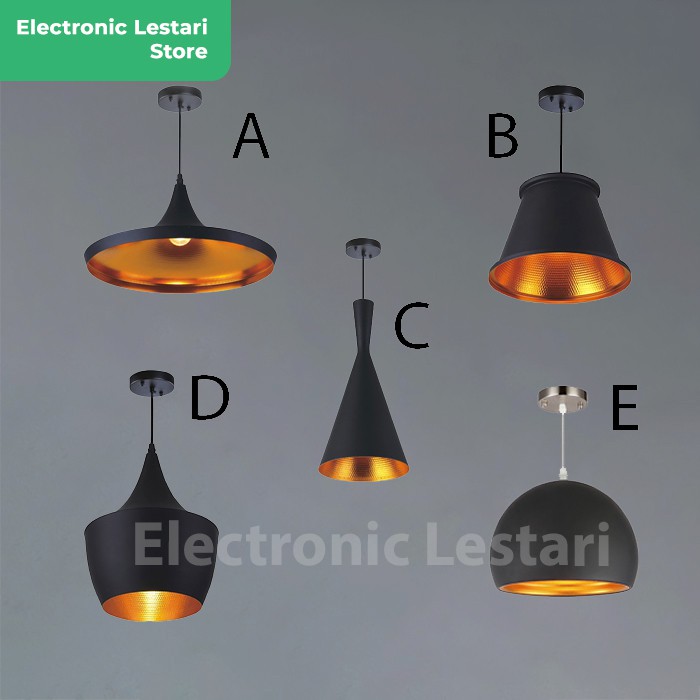 Lampu Hias Gantung Kap IndustrialCafe Dapur Kap Ruang Tamu