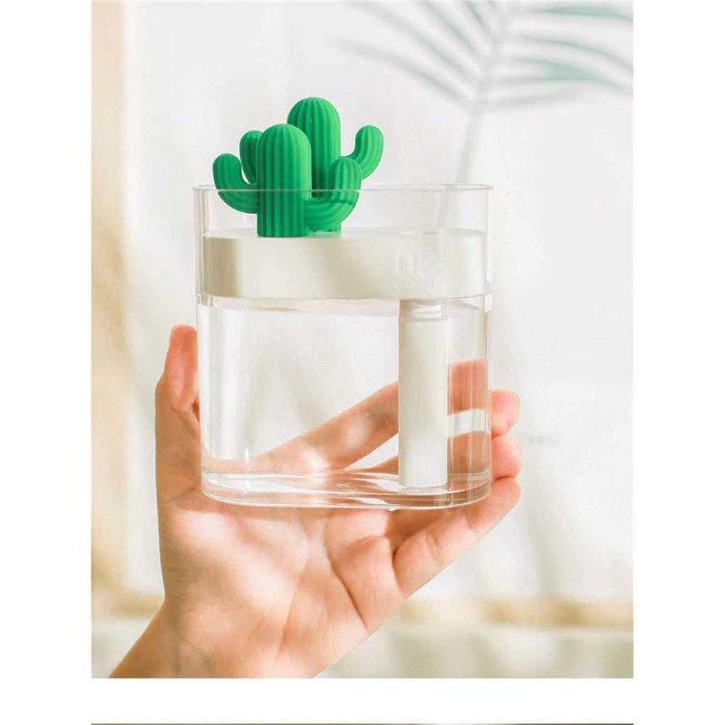 Humidifier Air Purifier Pelembab Udara Aromaterpi 160ml Desain Kaktus