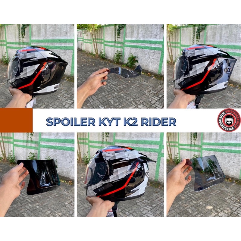 SPOILER HELM KYT K2 RIDER - KYT HELM K2 RIDER SPOILER 3D