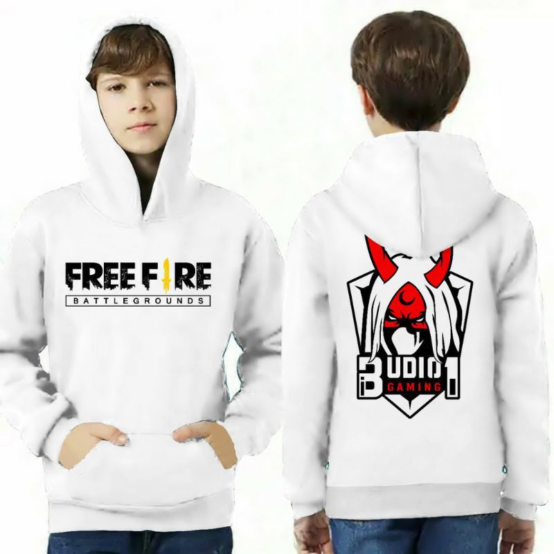 JAKET HOODIE FREE FIRE BUDI01 / ANAK / HOODI / ANAK FREE FIRE/JAKET PRIA WANITA