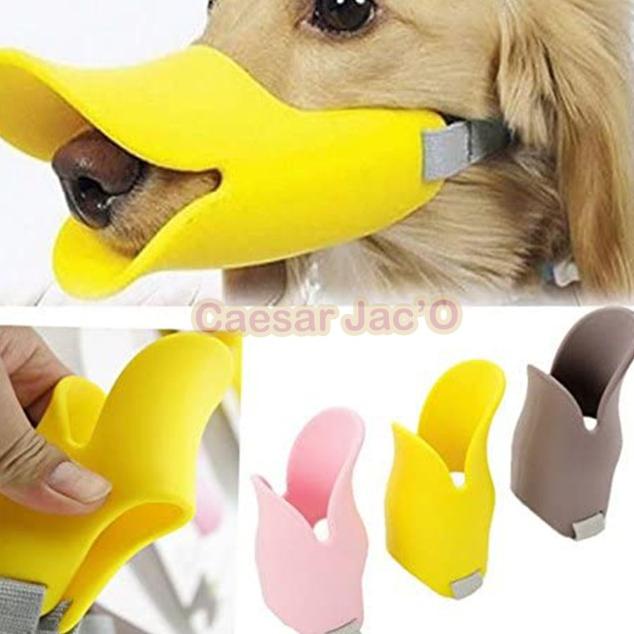 Penutup Mulut Anjing Kucing Hewan Silikon / Pet Muzzle Dog Cat Duck