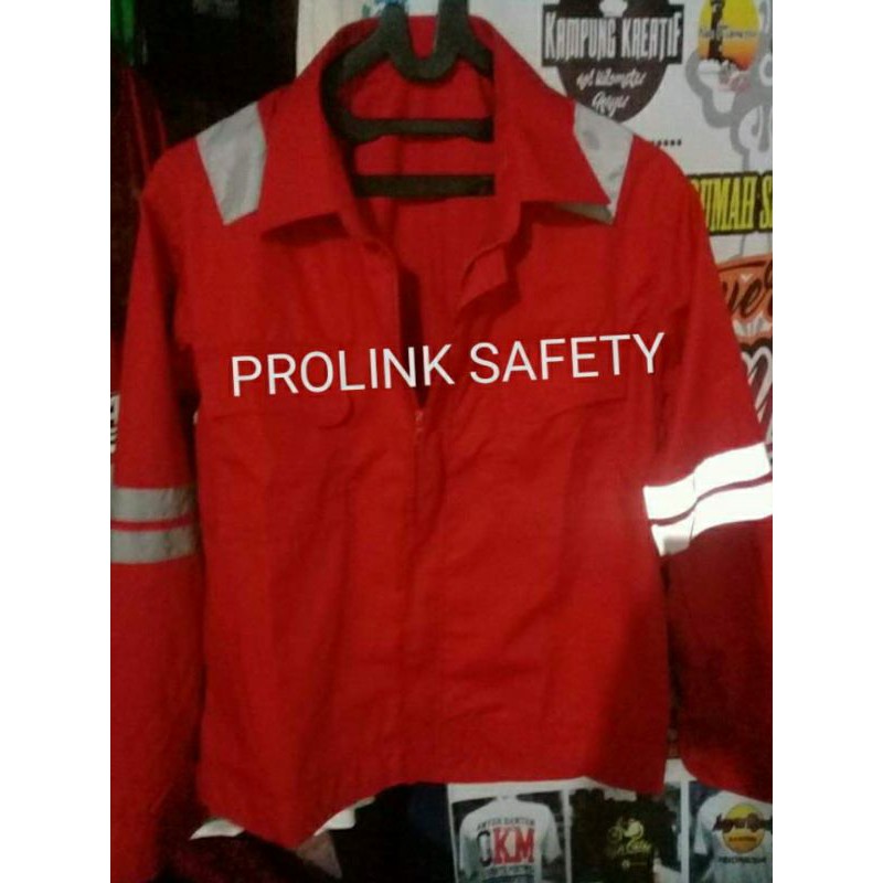 SERAGAM SAFETY MERAH HSE TERBARU