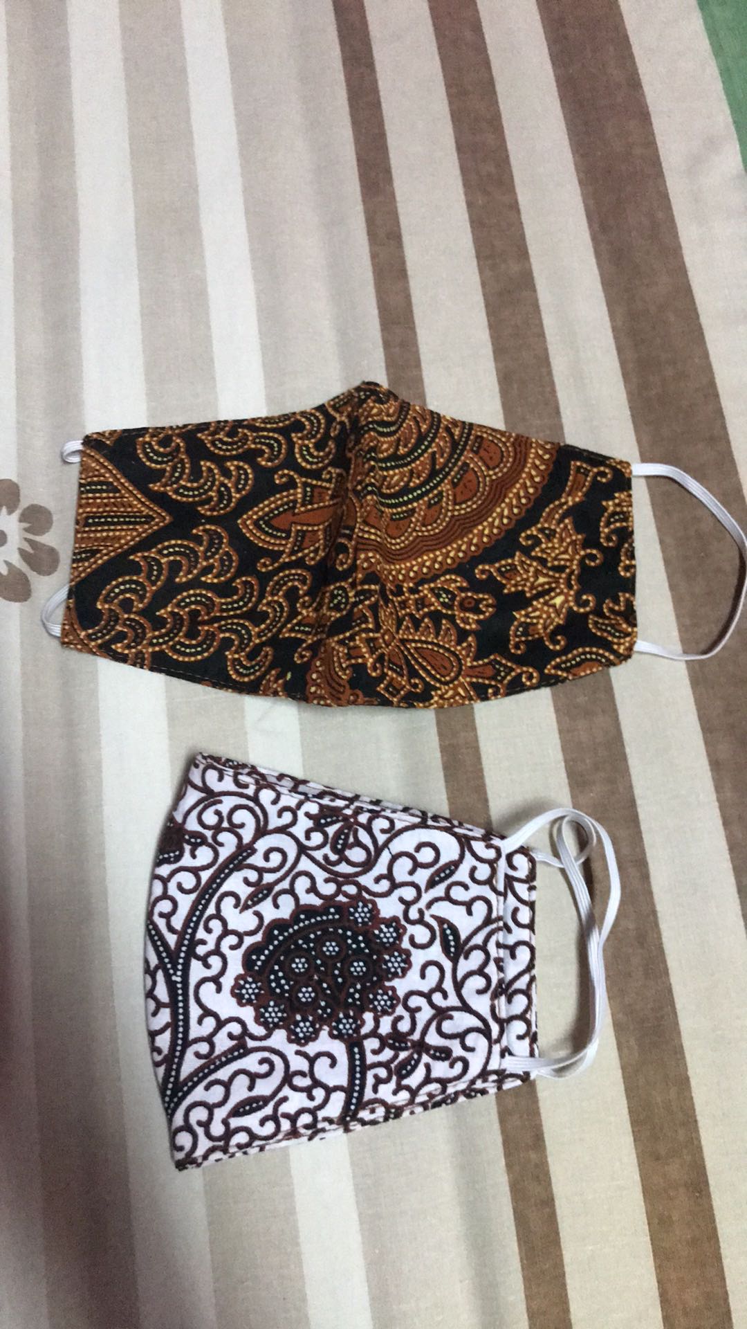 Masker Kain Batik Solo 3ply Washable/earloop & Headlop