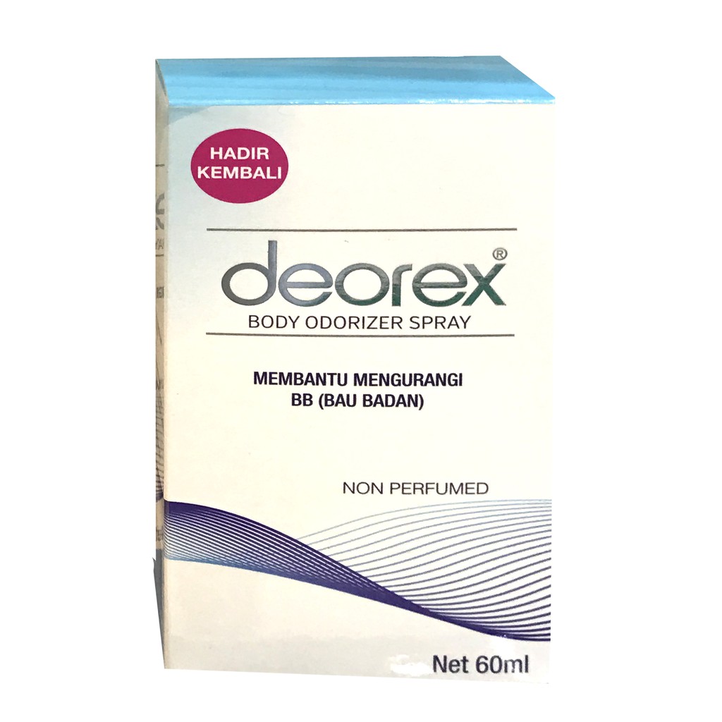 Deorex Body Odorizer Spray 60ml Membantu Mengurangi Bau Badan Bebas Bau BB Deo Rex Deodorex Deodoran Tahan 72jam Deodorant