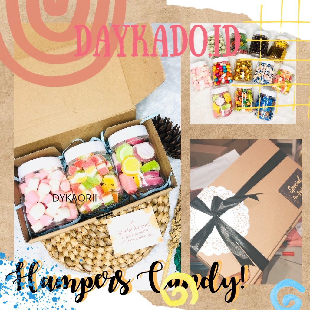 

(KIRIM HARI INI) HAMPERS LEBARAN KADO PUASA CANDY MARSMELLOW PERMEN COKLAT TOPLES