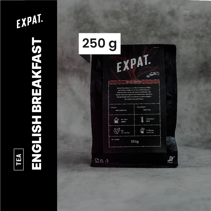 

Expat Roasters English Breakfast Tea 250 Gr | Black Tea | Teh Hitam