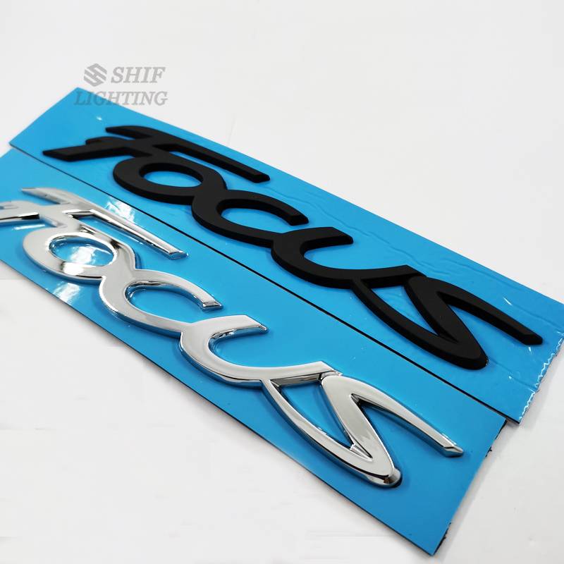 1pc Stiker Emblem Tulisan Focus Bahan Abs Untuk Bagasi Mobil Ford