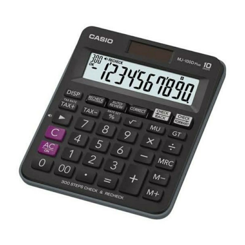 CASIO MJ-100 D CHECK CORRECT CALCULATOR / KALKULATOR CEK ULANG MJ100D