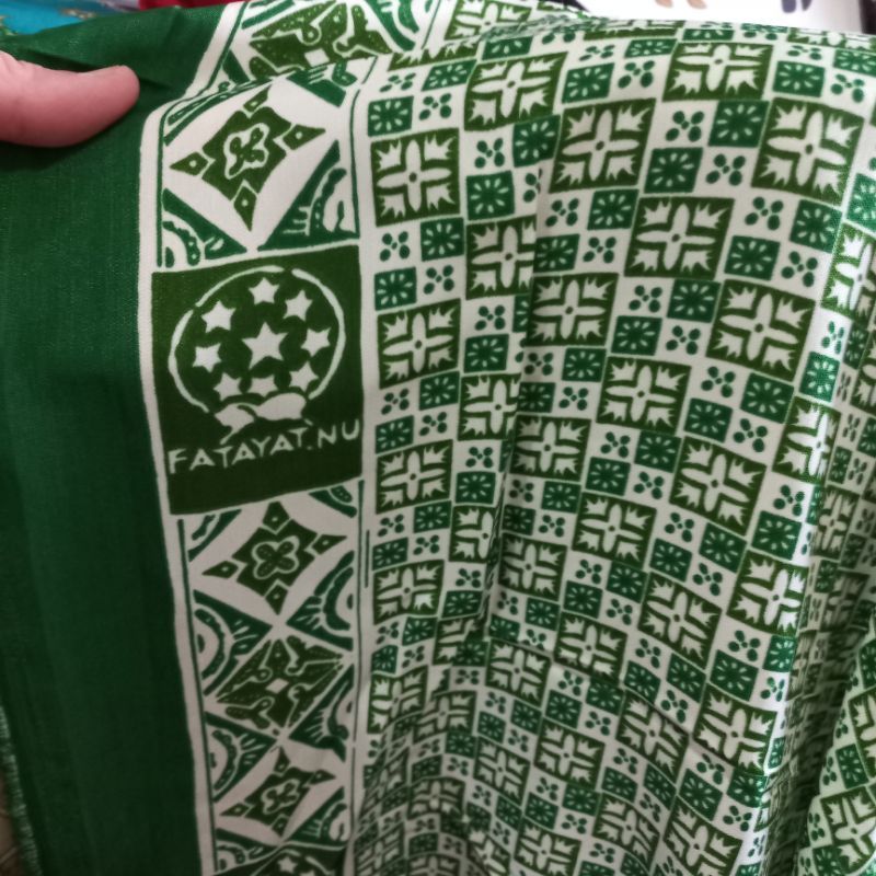 kain batik seragam Fatayat NU Nasional Baju Muslimat Hijau DOBY SILK TEBALL