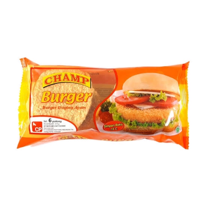 

CHAMP Daging Burger Ayam 315 Gram