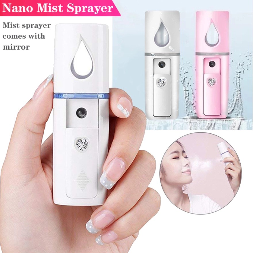 Original Nano Spray Perawatan Wajah Mini NANO MANA NANO SPRAY 2 IN 1 Portable Hand sanitizer machine alat sanitizer