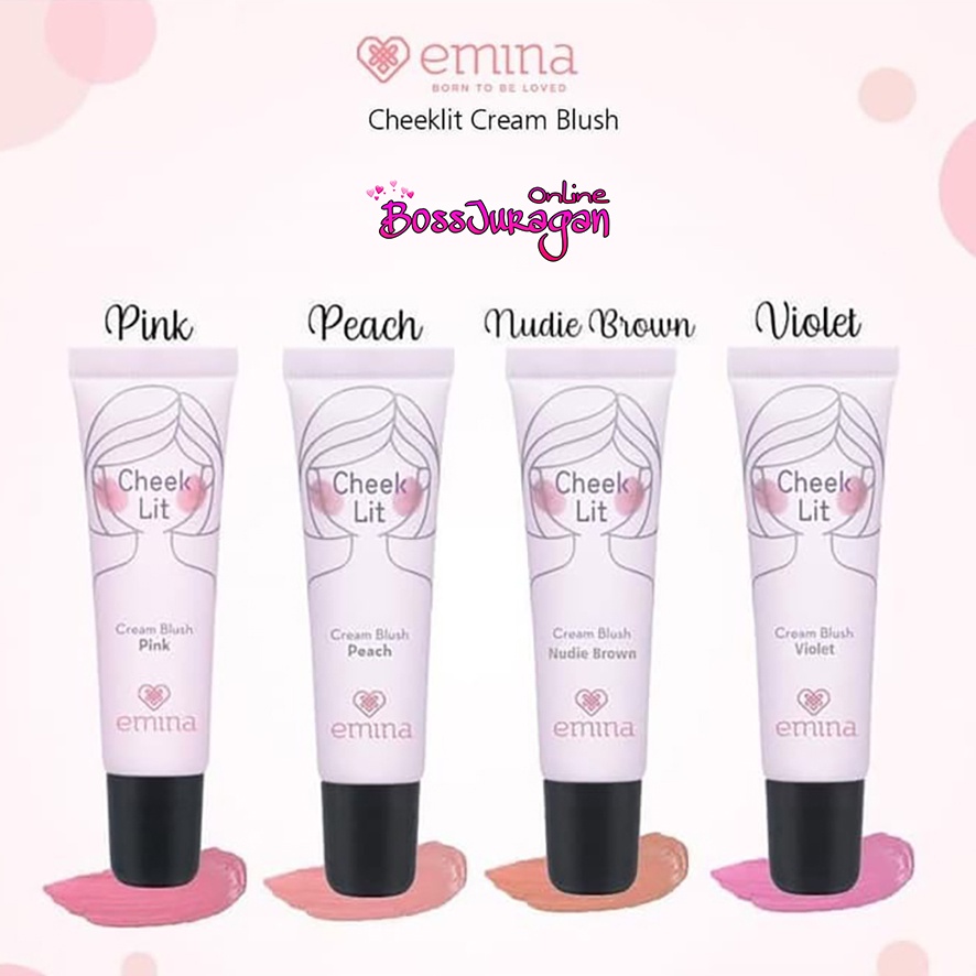 (BOSS) EMINA Cheeklit Cream Blush 10ml