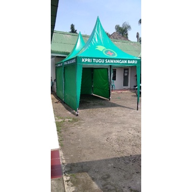 Tenda kerucut ukuran 2x2 branding / custom