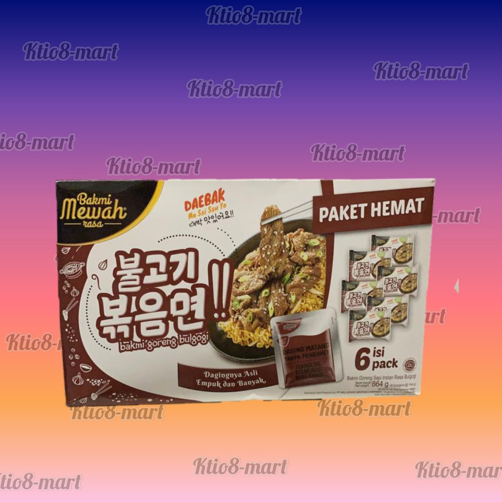 

Bakmi Mewah Goreng Bulgogi Paket ( isi 6 pack )/Paket Hemat