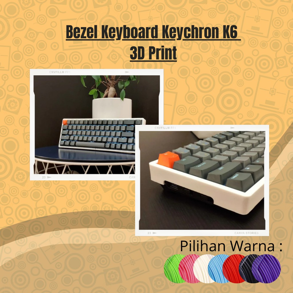Bezel Keyboard Keychron K6 3D Print
