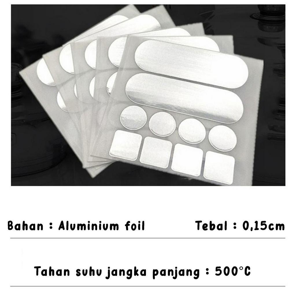 Stiker Patch Aluminium Foil Tambal Panci/Wajan Tahan Panas Tinggi Repair Aluminium Waterproof