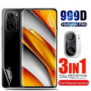 POCO F4 5G / F4 GT / F3 HYDROGEL FRONT &amp; BACK &amp; CAMERA GLASS 3IN1