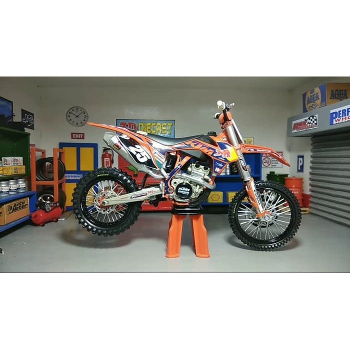 Diecast New Ray Vespa - Diecast Motogp - Diecast Ducati Miniatur Diecast Motor Trail Cross Ktm 250