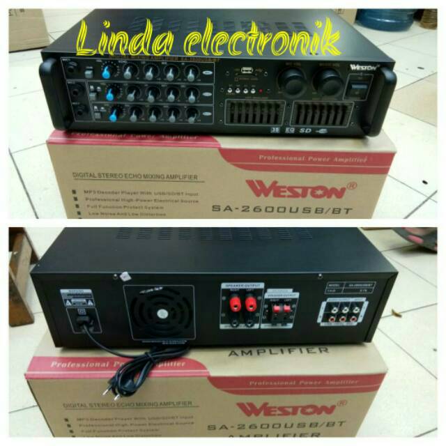 amplifier weston sa2600 BLUTOOTH USB SDCARD EQUALISER sa 2600