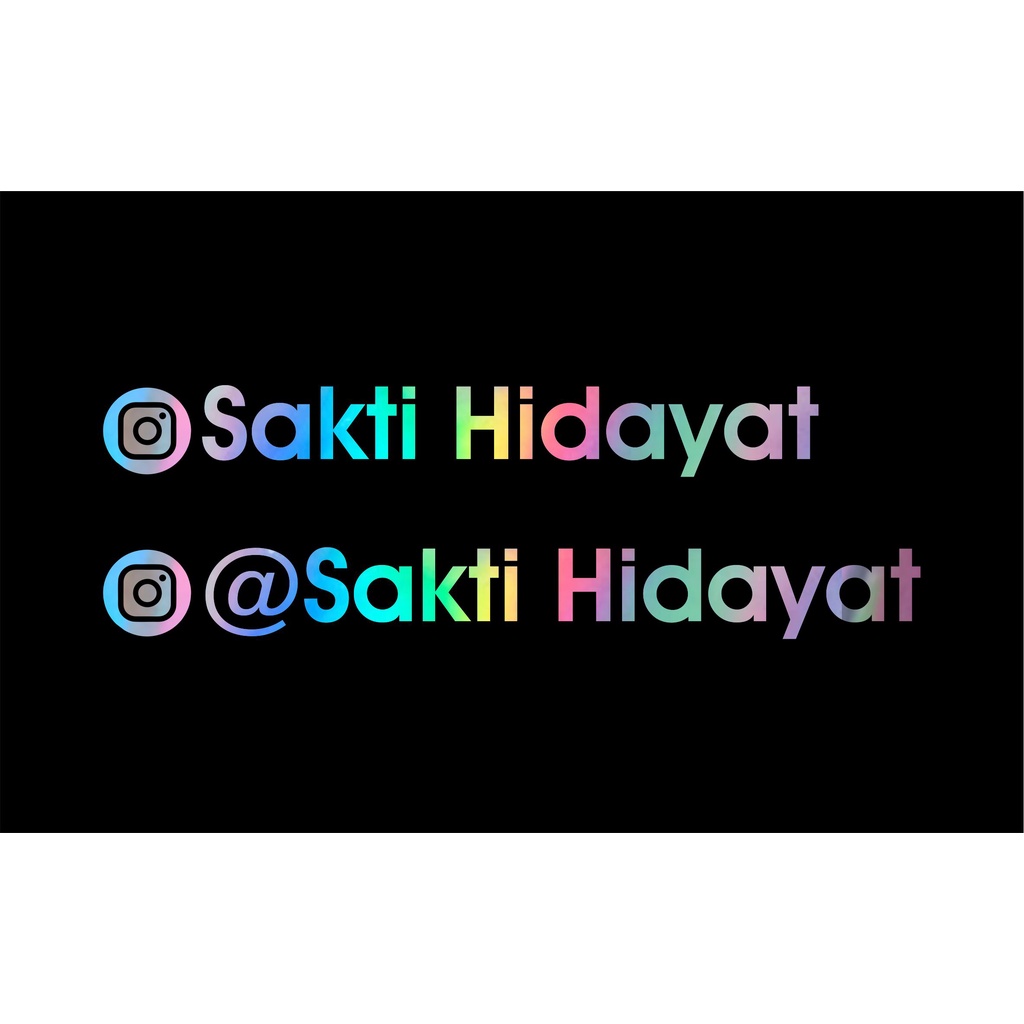 Nama IG stiker Hologram