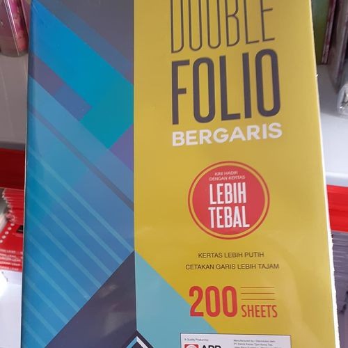 

KERTAS FOLIO BERGARIS SIDU (1 Bendel 10 LBR)