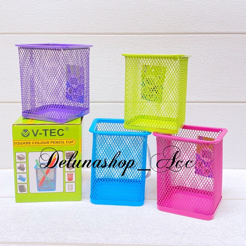 

1010S TEMPAT PULPEN ALAT TULIS BESI PEN CUP WARNA PEN HOLDER WARNA MEJA BESI DESK ORGANIZER KOTAK PENSIL V-TEC 894/C